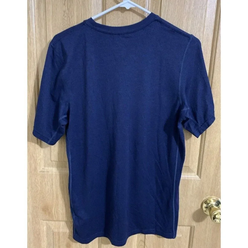 Nike Cleveland Indian Guardians Dri Fit Shirt Small | Navy Blue Red MLB Tee